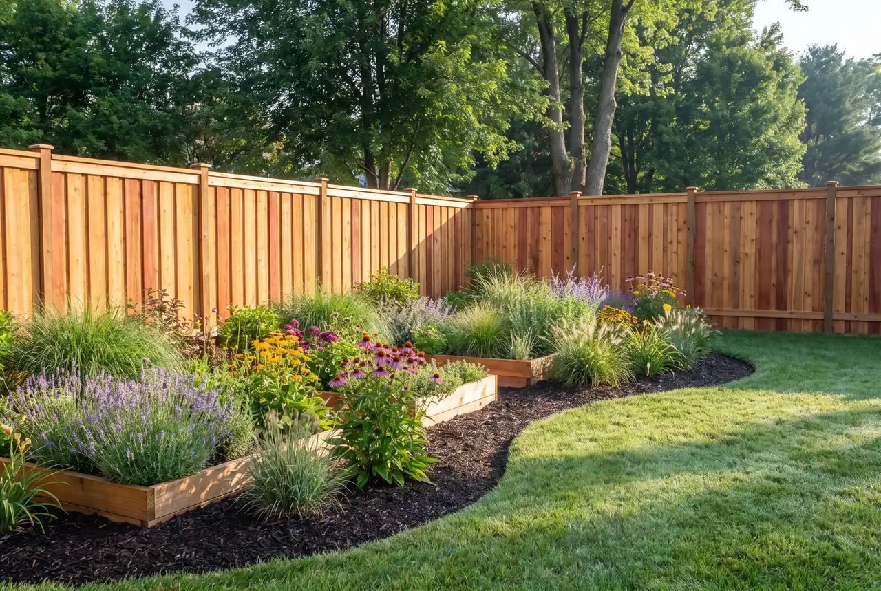 Cedar fence in West Chester, PA