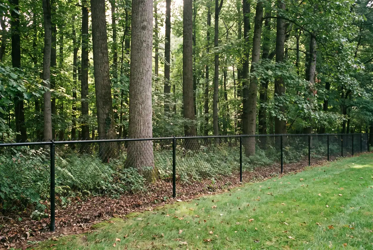 Black Chain Link fence in West Chester, PA