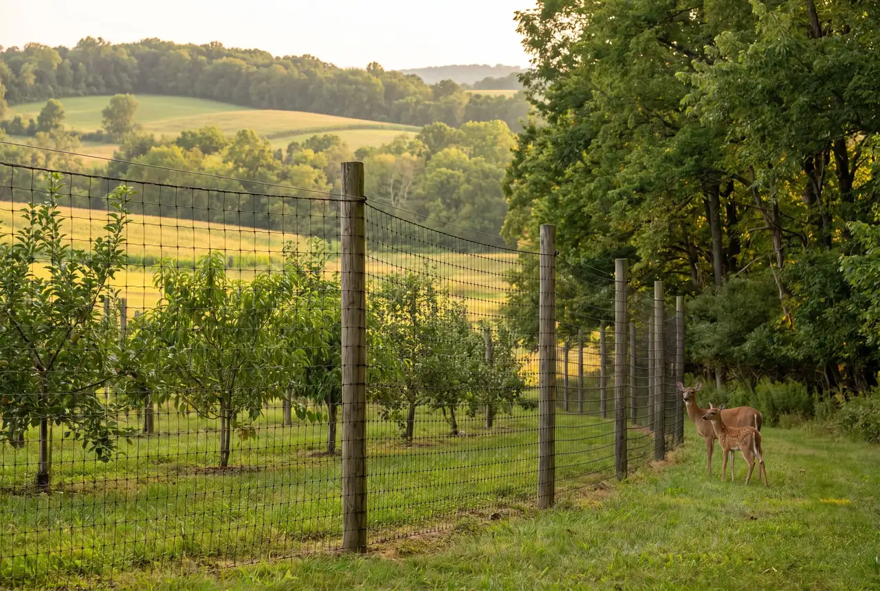 Deer fence in West Chester, PA